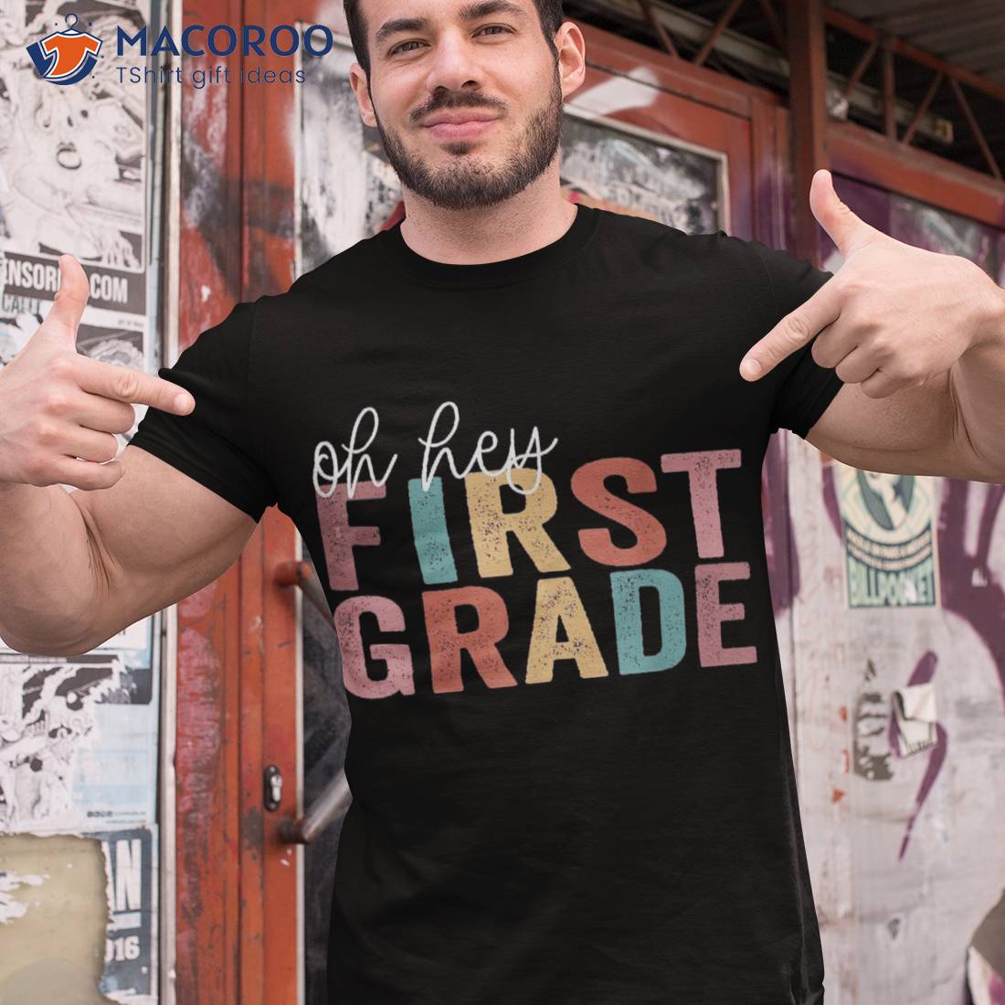 Back To School Students Teacher Oh Hey 1st First Grade Shirt