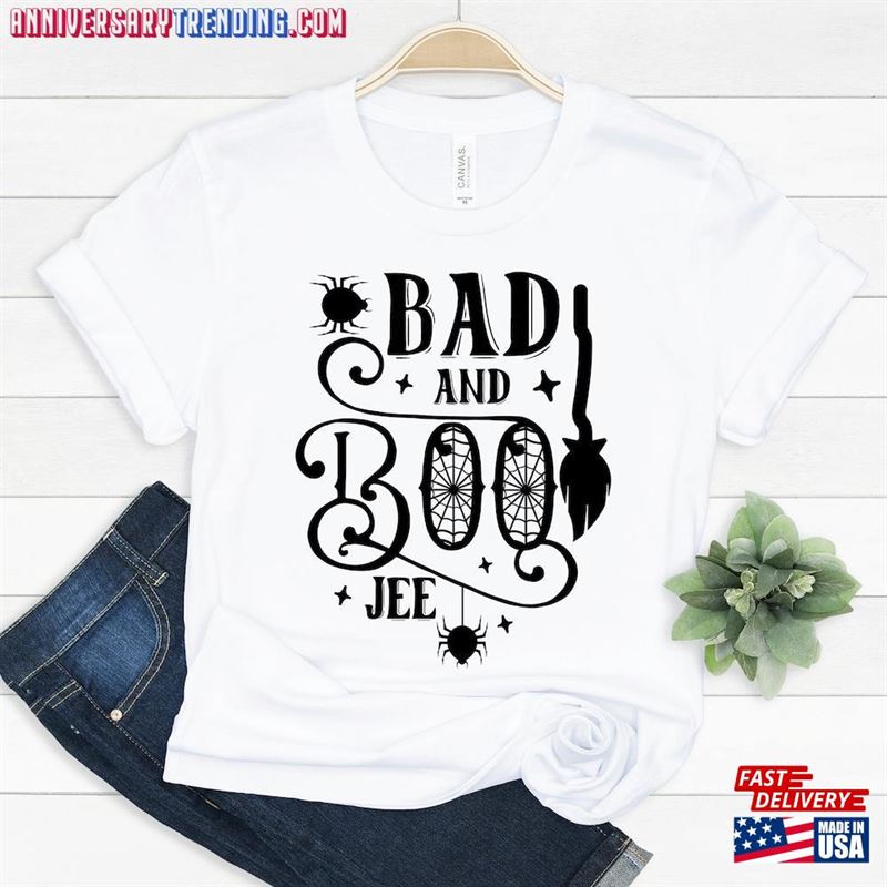 Bad And Boo Jee Shirt Scary Halloween Classic Hoodie