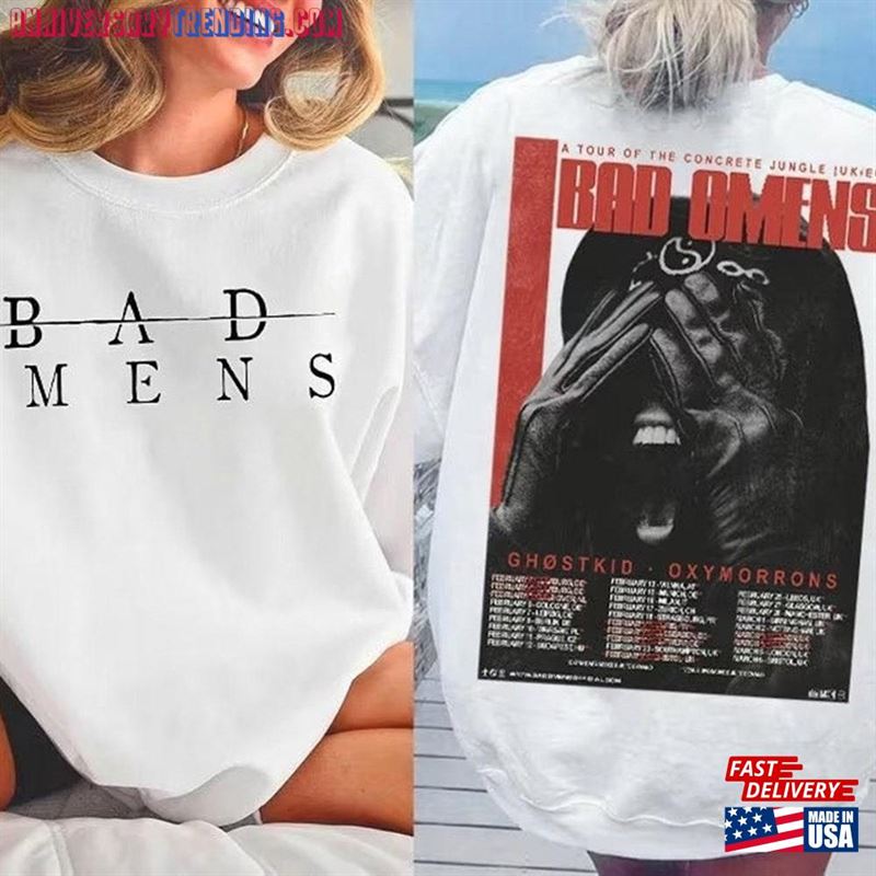 Bad Omens Band Music Tour 2023 Shirt A Of The Concrete Jungle Tee Rock Metal Hoodie Classic