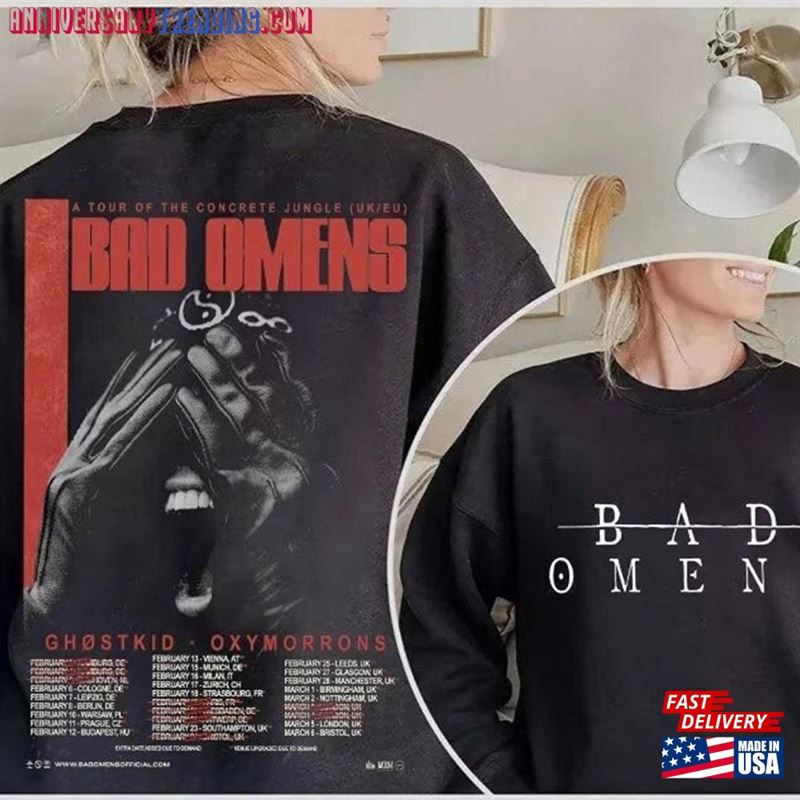 Bad Omens Band Music Tour 2023 Shirt A Of The Concrete Jungle Tee Rock Metal Hoodie Classic