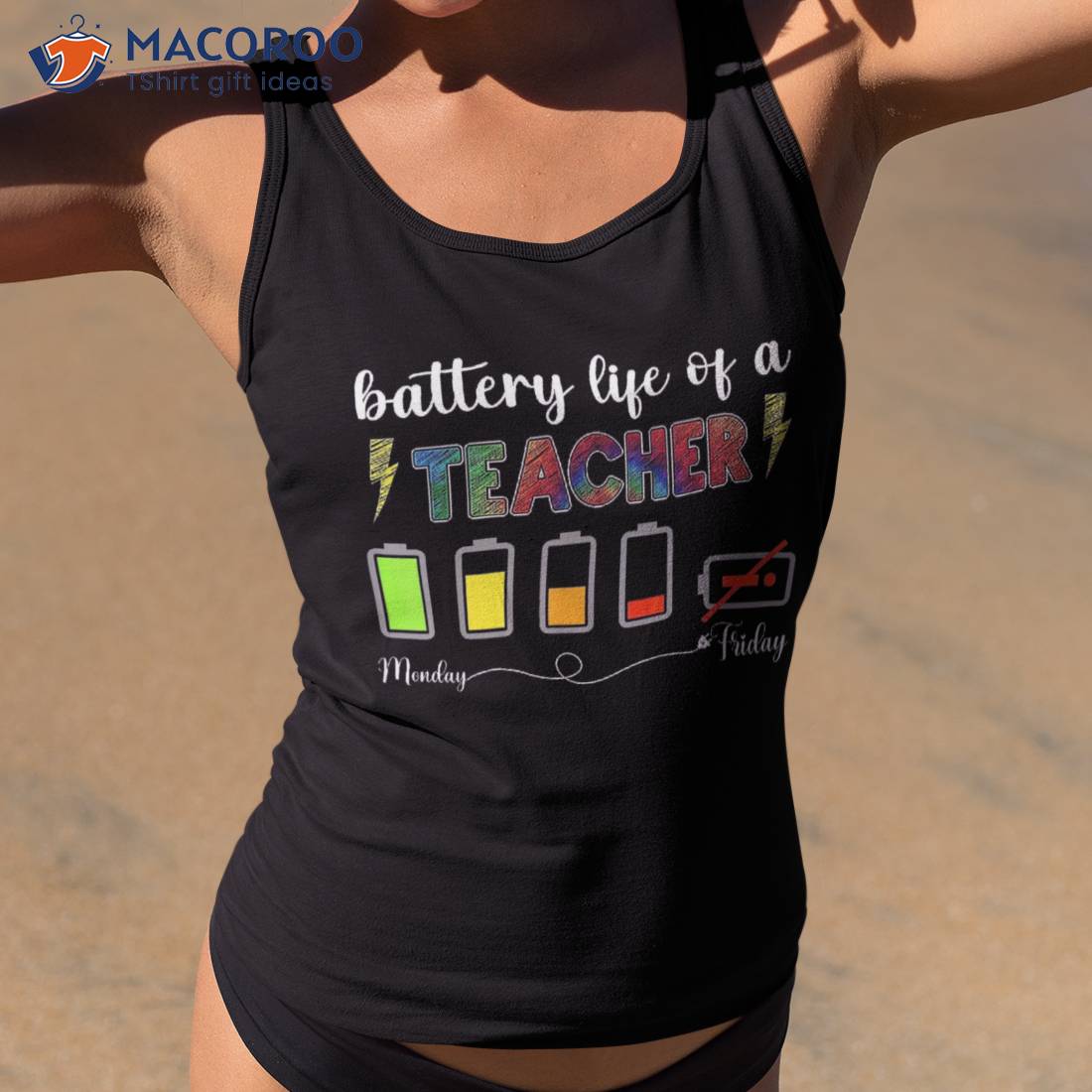 Battery Life Of A Teacher Back To School Energy Team Shirt