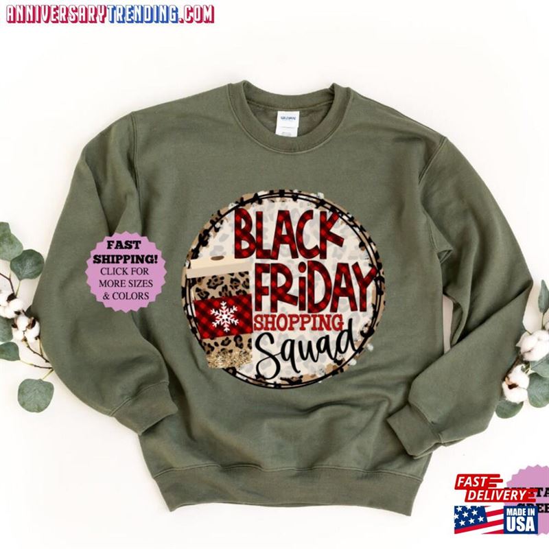 Black Friday Shopping Squad Shirt Unisex Sweatshirt