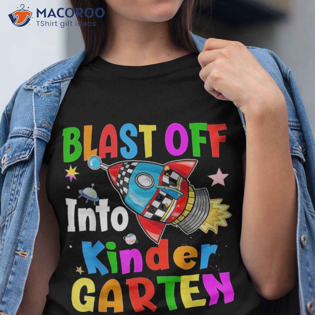 Blast Off Into Kindergarten Back To School Rocket Shirt