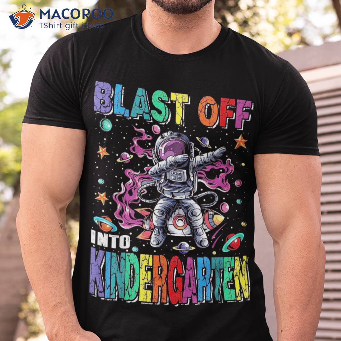 Blast Off Into Kindergarten Rocket Back To School Shirt