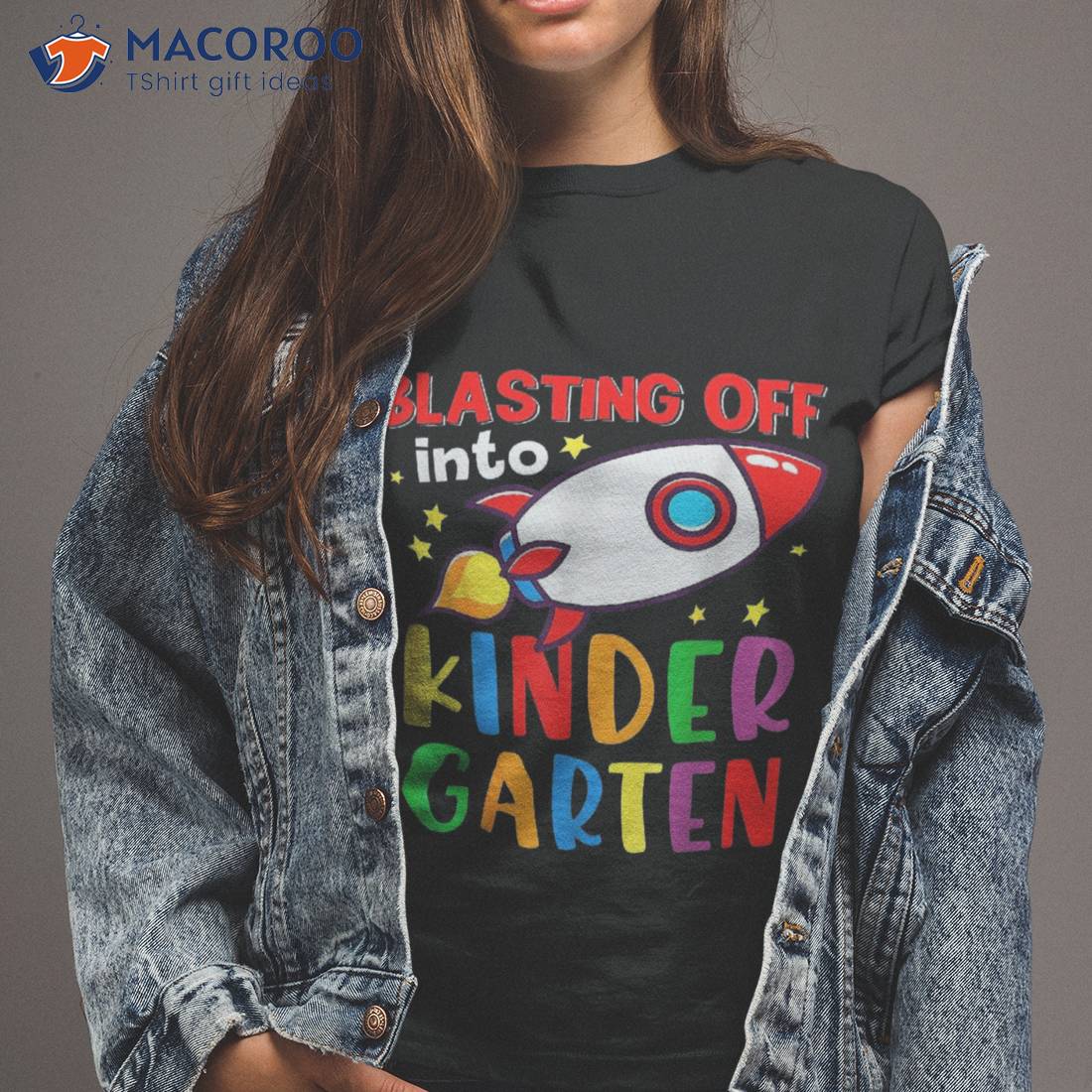 Blasting Off Into Kindergarten Funny Back To School Boys Kid Shirt