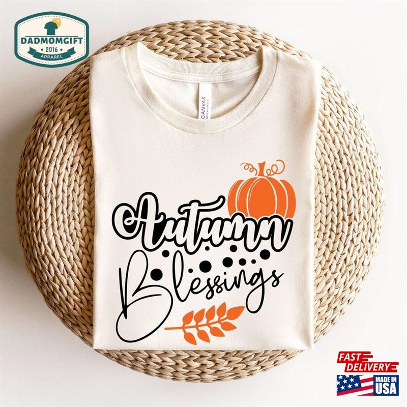 Blessed Thanksgiving Pumpkin Sweatshirt Fall Season Crewneck Classic T-Shirt