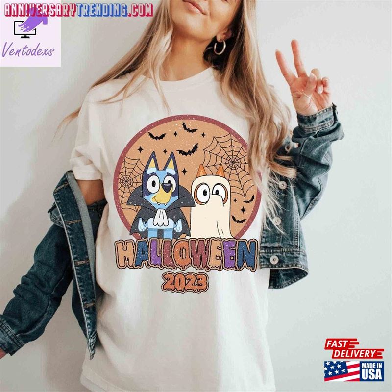 Bluey And Bingo Halloween 2023 Shirt Grunger Tee Sweatshirt Classic