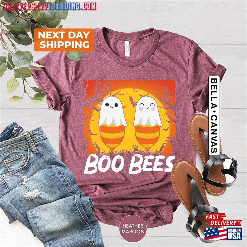 Boo Bees Shirt Humorous Halloween 2023 Happy Hoodie Sweatshirt