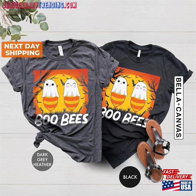 Boo Bees Shirt Humorous Halloween 2023 Happy Hoodie Sweatshirt