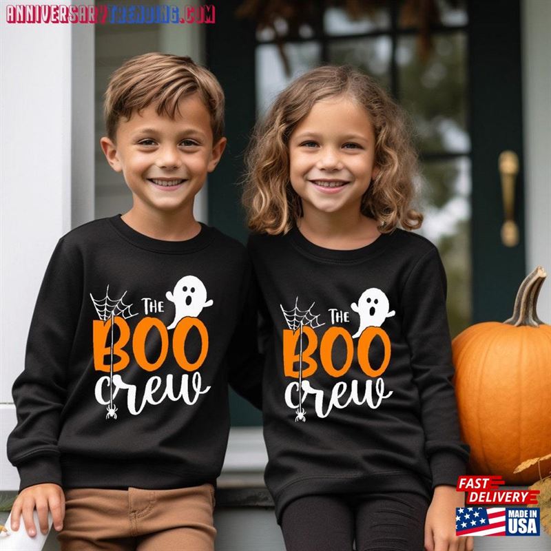 Boo Crew Sweatshirt Halloween Unisex T-Shirt