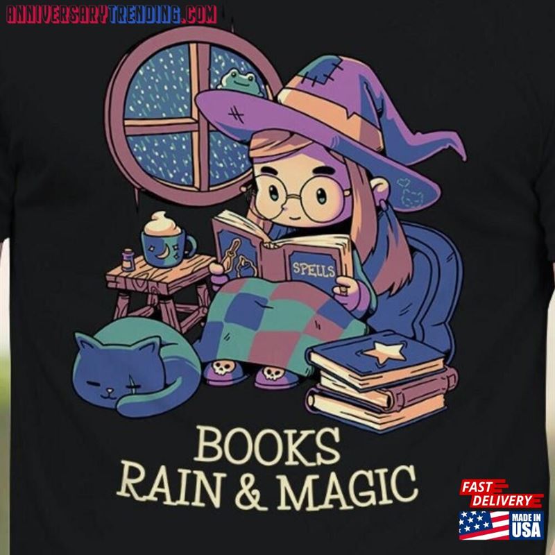 Books Rain Magic T-Shirt Sweatshirt Unisex