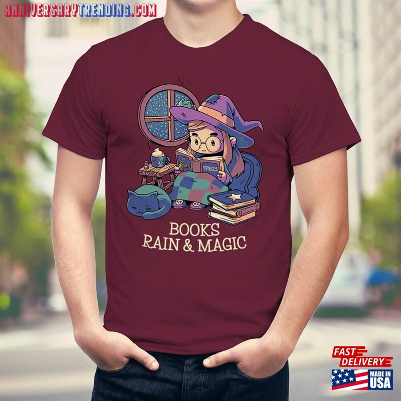 Books Rain Magic T-Shirt Sweatshirt Unisex