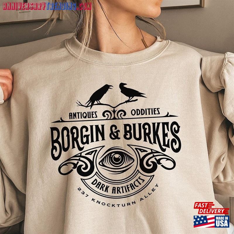 Borgin And Burkes Sweatshirt Wizarding Artefacts Wizard Sweater Unisex Classic