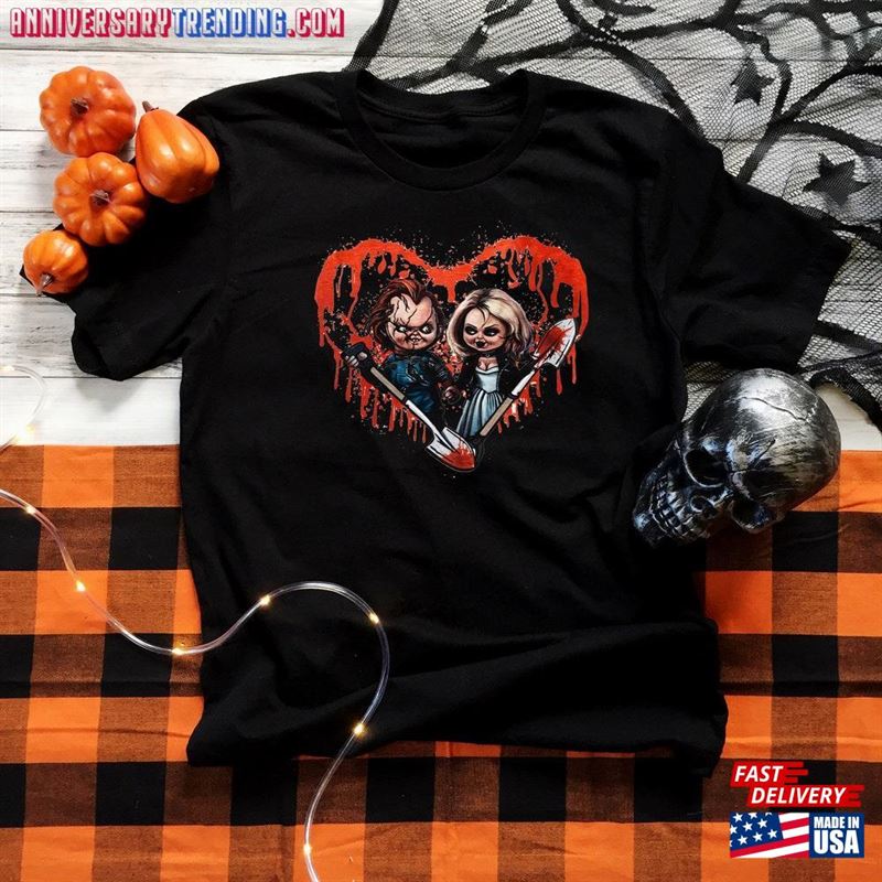 Bride Of Chucky And Tiffany Love Shirt Child Unisex Sweatshirt