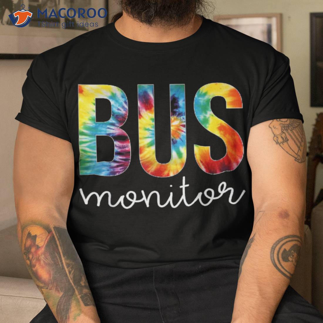 Bus Monitor Tie Dye Appreciation Day Hello Back To School Shirt