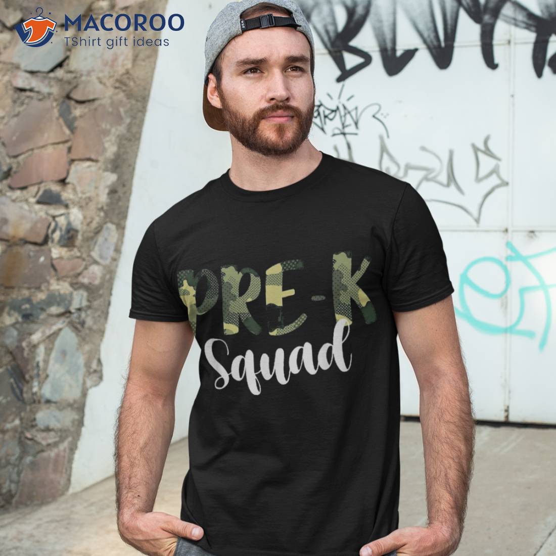 Camo Pre-k Squad Back To School Camouflage Teacher And Child Shirt