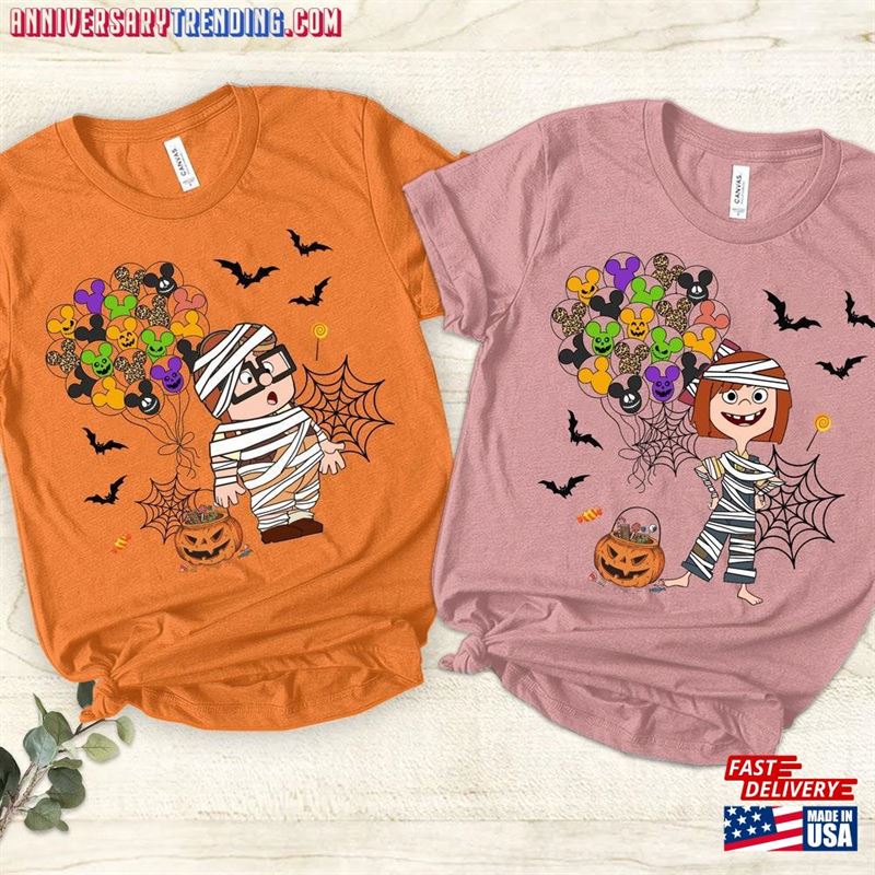 Carl And Ellie Halloween Shirts Up Movie Couple Tees Trick Or Treat T-Shirt Hoodie