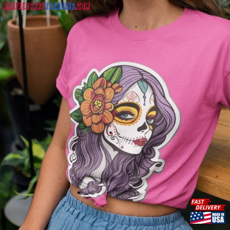 Catrina T-Shirt Dia De Muertos Shirt Mexican Tradition Classic Sweatshirt