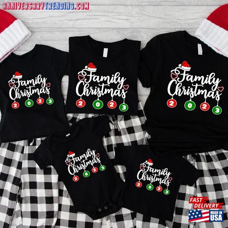 Christmas Family Shirt Holiday Matching Group Shirts Sweatshirt T-Shirt