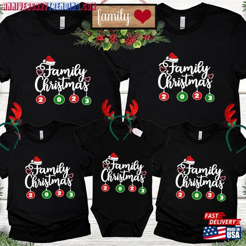 Christmas Family Shirt Holiday Matching Group Shirts Sweatshirt T-Shirt