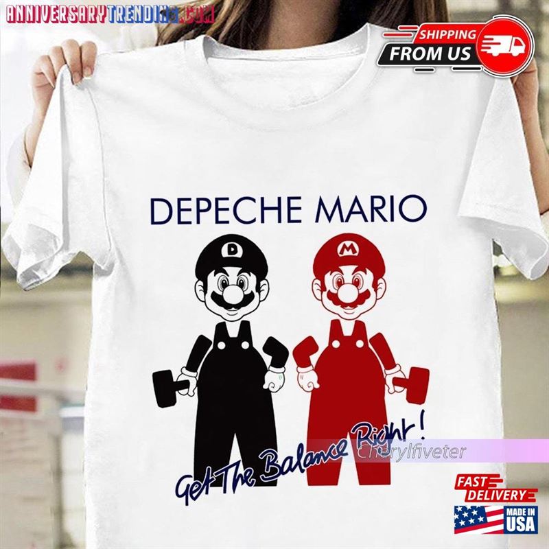 Christmas Gift Depeche Mario Get The Balance Right Shirt Mode Unisex T-Shirt