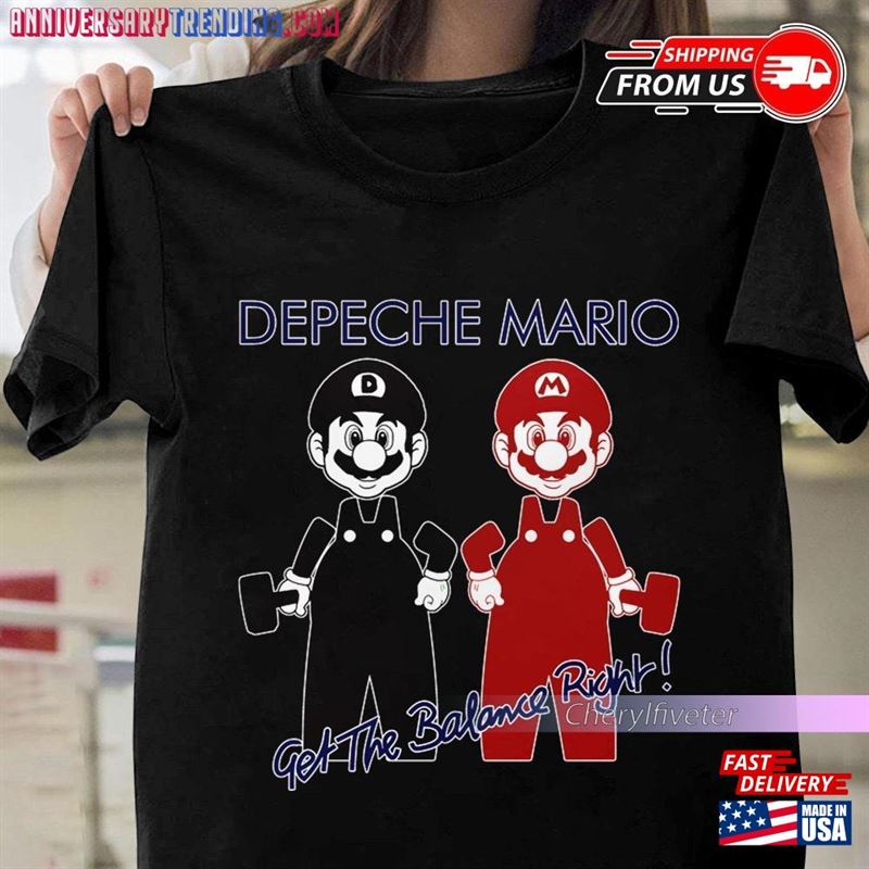 Christmas Gift Depeche Mario Get The Balance Right Shirt Mode Unisex T-Shirt