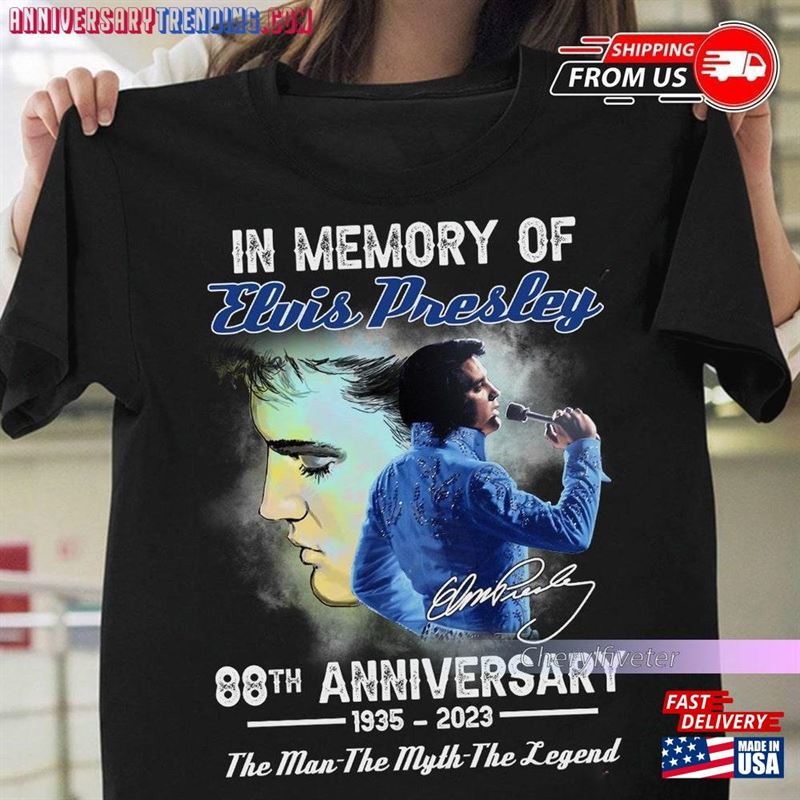 Christmas Gift In Memory Of Elvis Presley 88Th Anniversary 1935 Shirt Sweatshirt T-Shirt