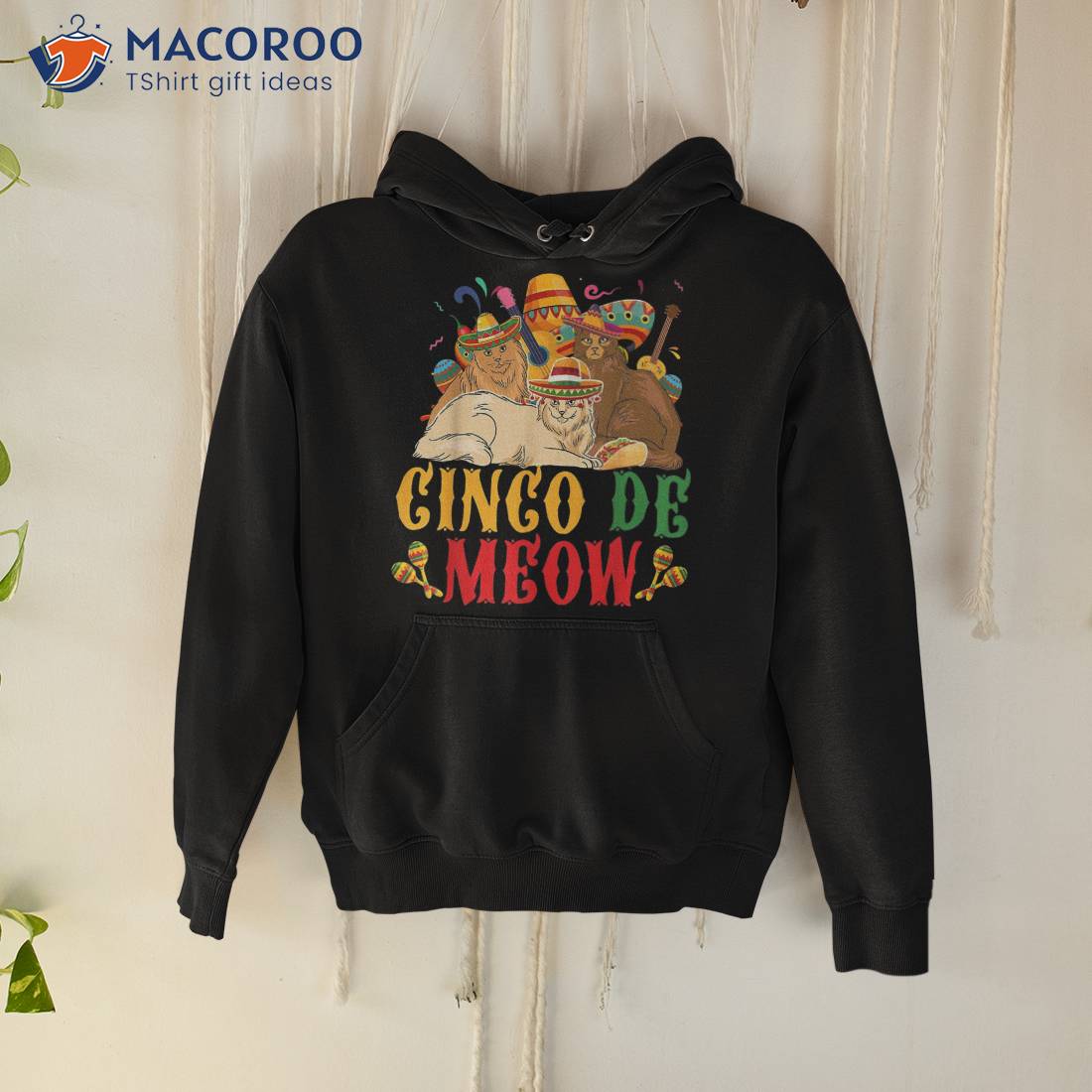 Cinco De Mayo Lets Fiesta Meow Cats Kitty Kitten Shirt