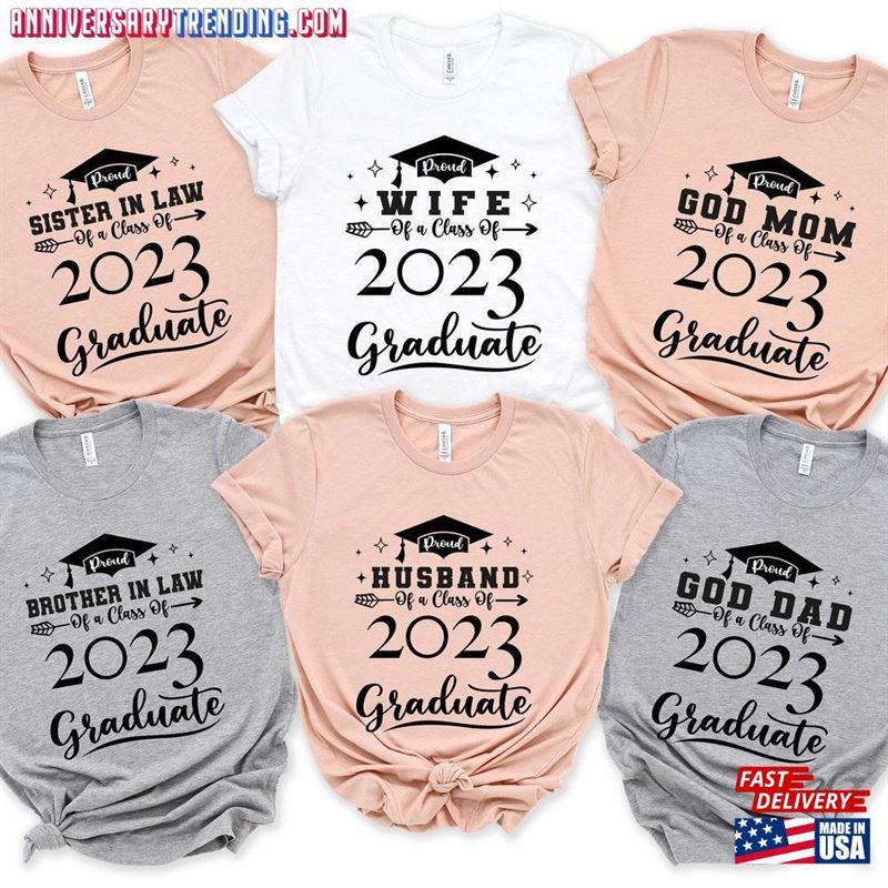 Class Of 2023 Graduate Shirt Custom Senior Personalized Graduation Sweatshirt Unisex