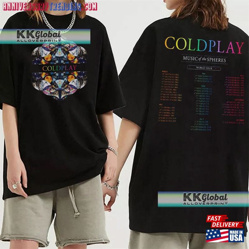 Coldplay World Tour 2023 T-Shirt Sweatshirt Hoodie Classic