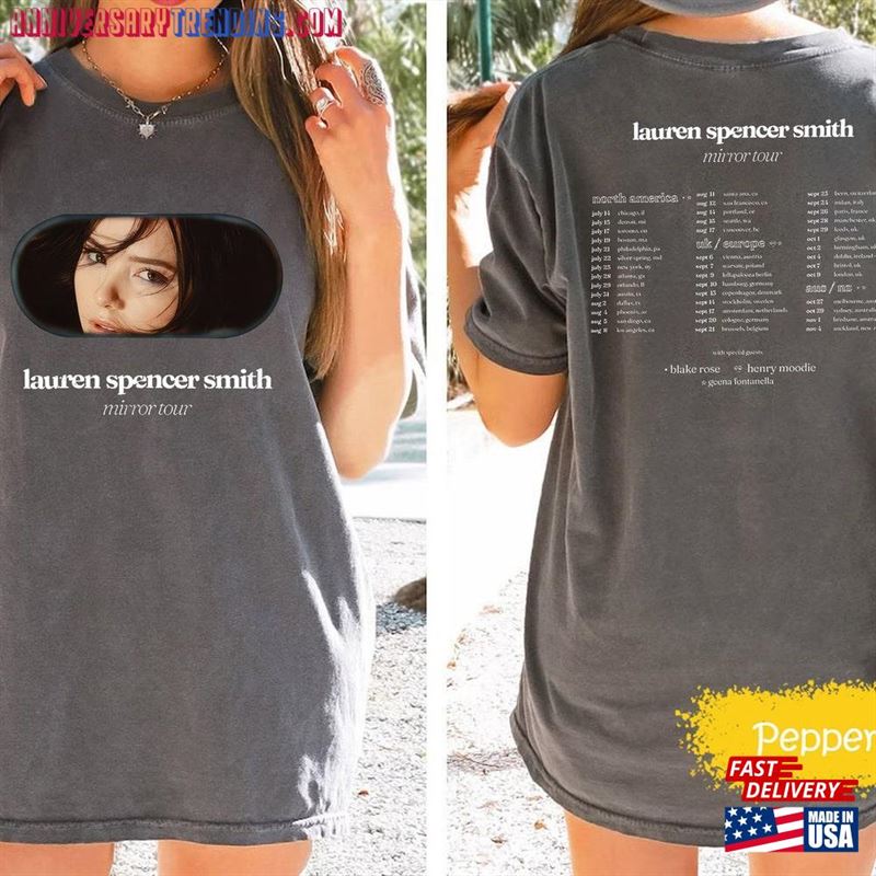 Comfort Color Lauren Spencer Smith The Mirror Tour 2023 Shirt Fan Concert T-Shirt Classic