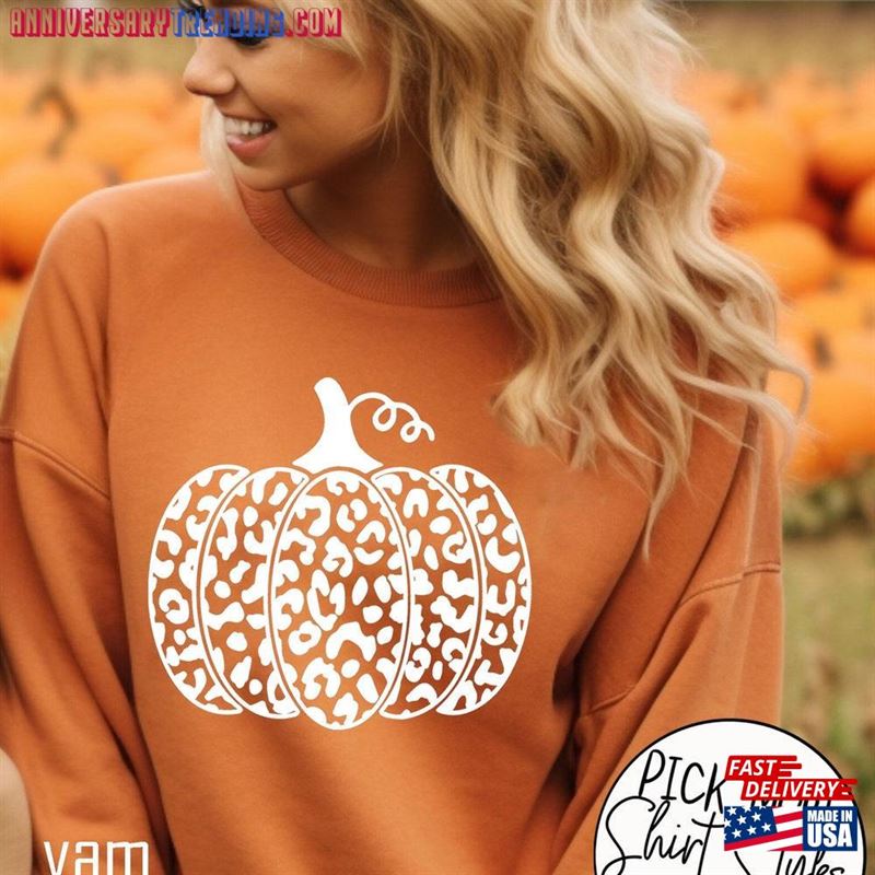 Comfort Colors Hello Pumpkin Sweatshirt Cheetah Fall Shirts For Women Patch Shirt Unisex Hoodie