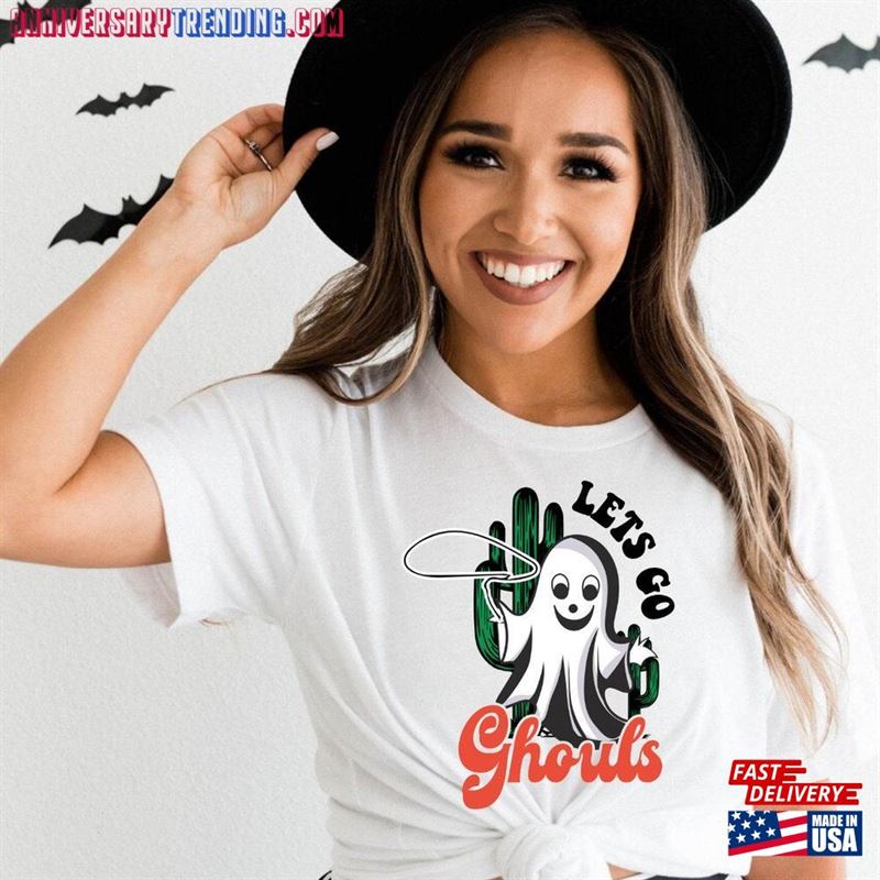 Comfort Colors Lets Go Ghouls Shirt Vintage Ghost Sweatshirt T-Shirt
