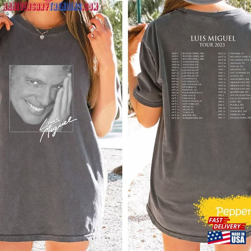 Comfort Colors Luis Miguel Tour 2023 Shirt Fan Unisex Sweatshirt