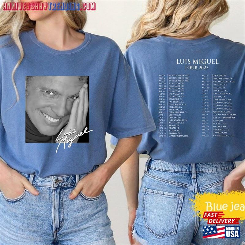 Comfort Colors Luis Miguel Tour 2023 Shirt Fan Unisex Sweatshirt