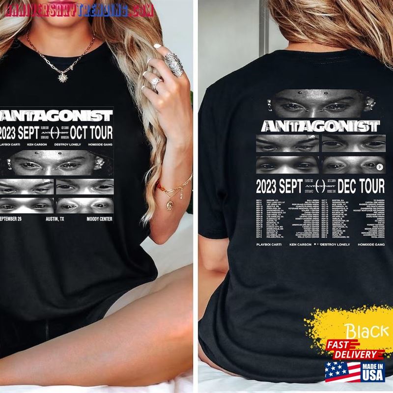 Comfort Colors Playboi Carti Antagonist Tour 2023 Shirt Fan Concert Sweatshirt Classic