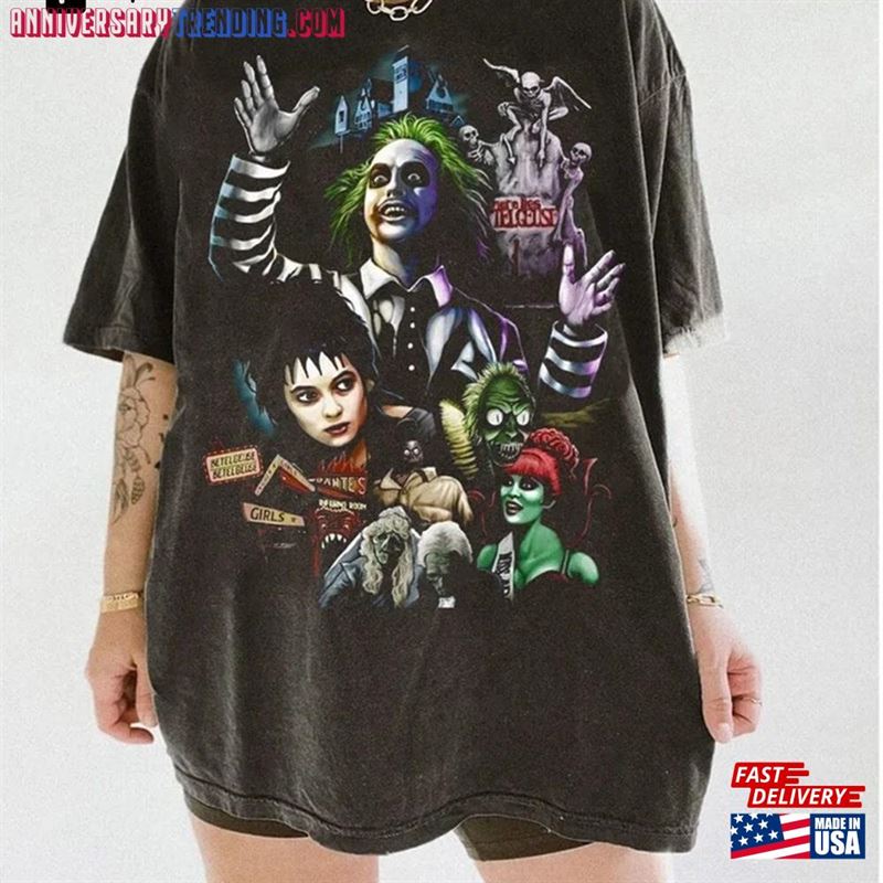 Comfort Colors Vintage Beetlejuice Movie Shirt T-Shirt Hoodie Sweatshirt