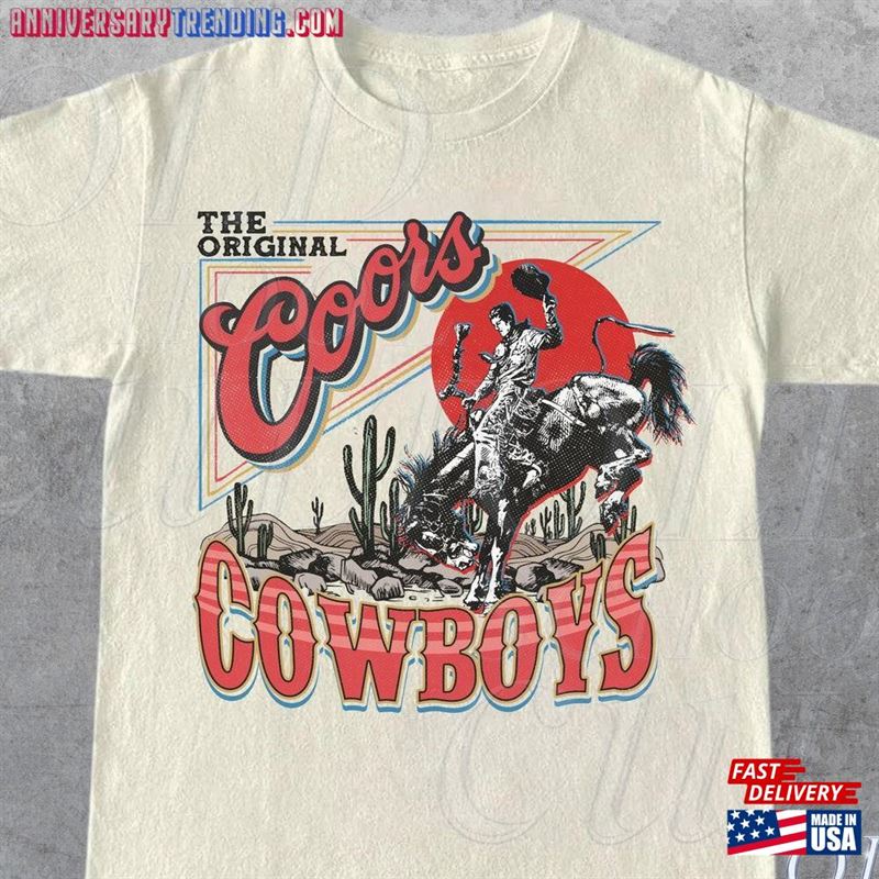 Coors Western Cowboy T-Shirt Vintage 90S Shirt Retro Tee Hoodie