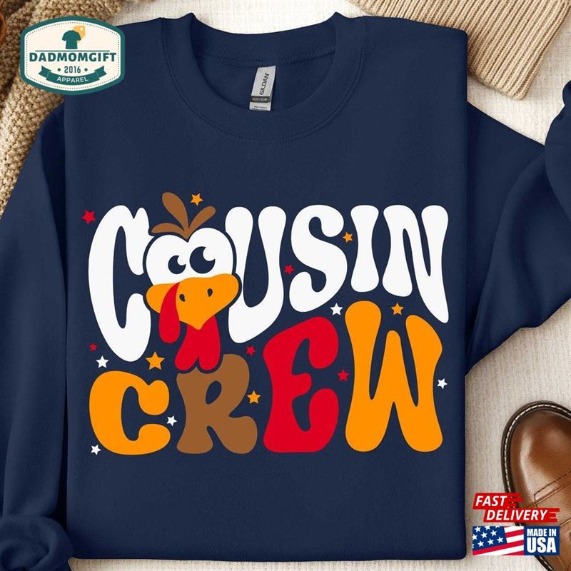 Cousin Crew Thanksgiving Sweatshirt Gobble Family Shirt Unisex T-Shirt