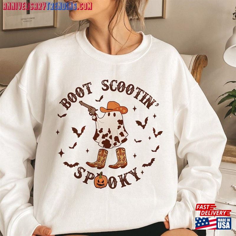 Cowboy Halloween Sweatshirt Western Sweater Vintage Gift Hoodie T-Shirt