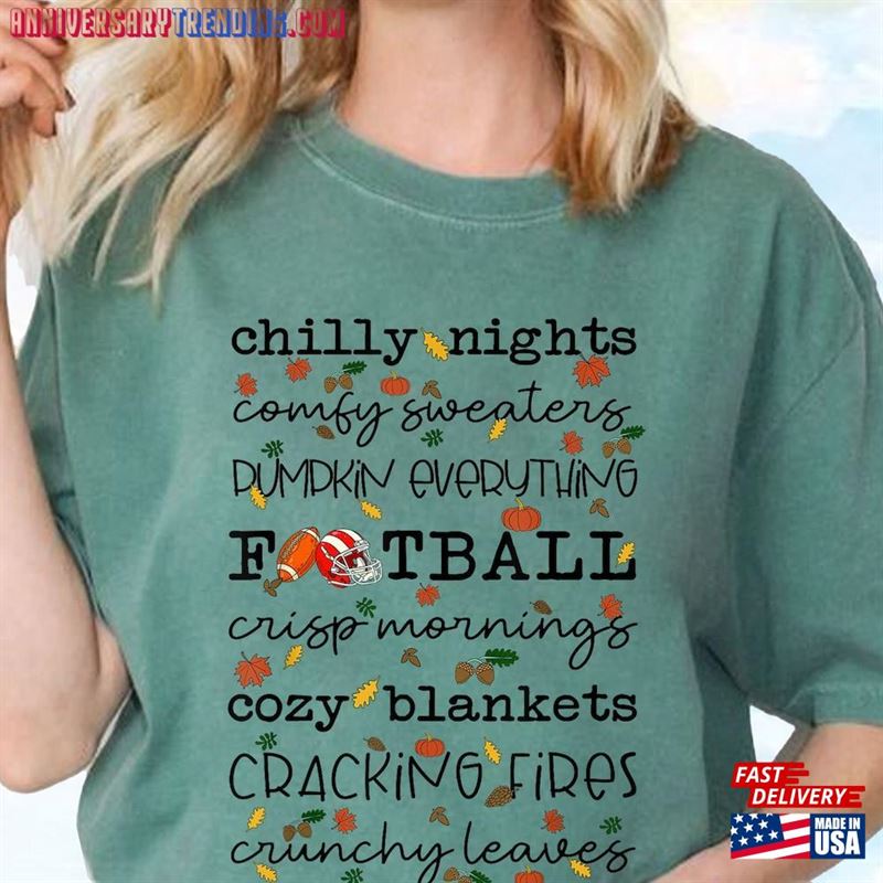 Cozy Blankets Crunchy Leaves Sweatshirt Crackling Fires Shirt Pumpkin Everything T-Shirt Classic Hoodie