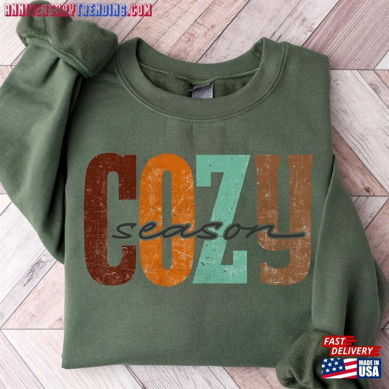 Cozy Season Fall Sweatshirt 2023 Happy Thanksgiving Hello Pumpkin Classic T-Shirt