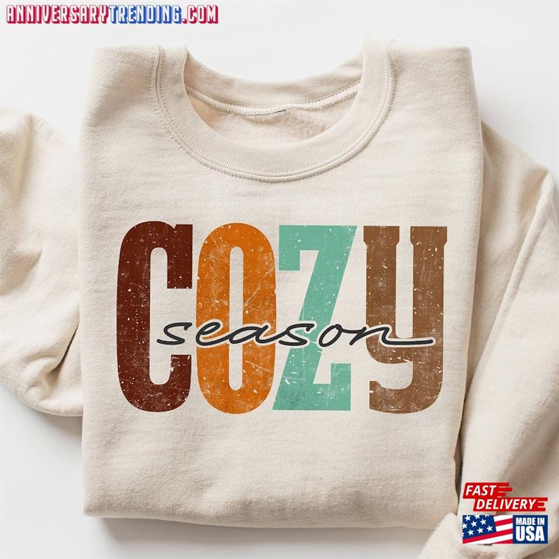 Cozy Season Fall Sweatshirt 2023 Happy Thanksgiving Hello Pumpkin Classic T-Shirt