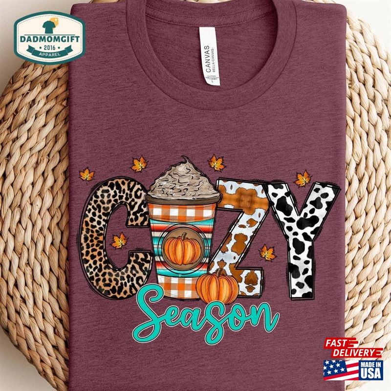 Cozy Season Fall Sweatshirt 2023 Happy Thanksgiving Hello Pumpkin T-Shirt Classic