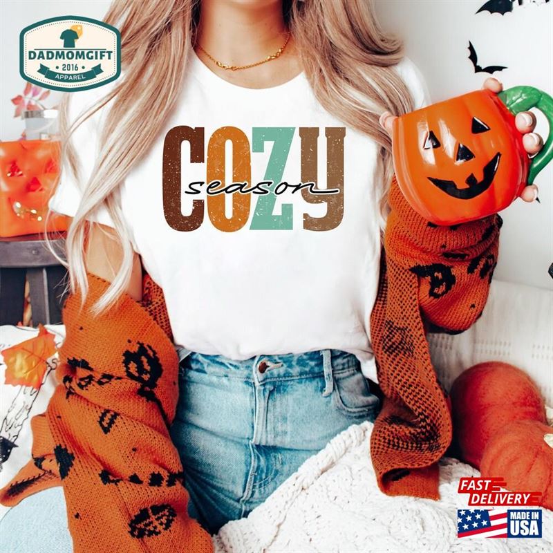 Cozy Season Sweatshirt Retro Fall Get Classic T-Shirt