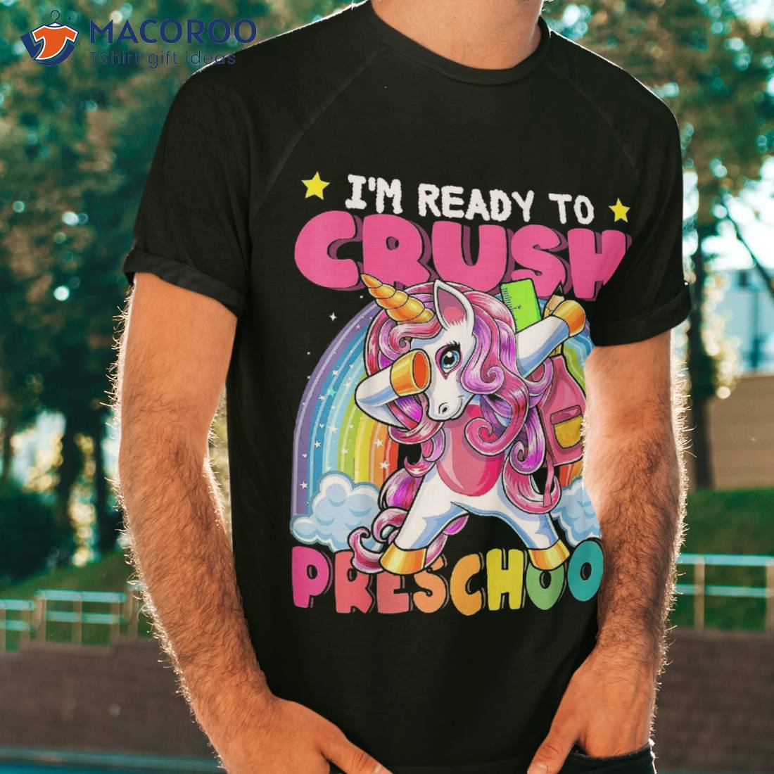 Crush Preschool Dabbing Unicorn Back To School Girls Gift Shirt