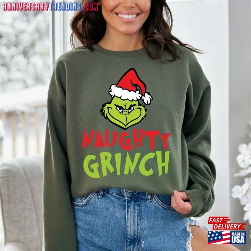 Custom Christmas Matching T-Shirt Personalized Shirt Grinch Mean Classic