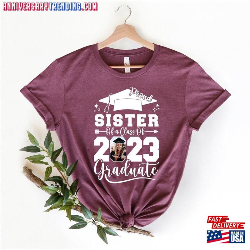 Custom Senior Shirt Personalized Graduation Shirts Class Of 2023 Family T-Shirt Sweatshirt