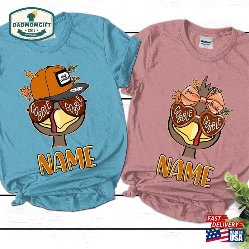 Custom Thanksgiving Shirt Kids Fall Classic T-Shirt