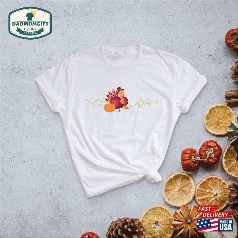 Custom Thanksgiving T-Shirt For Nurses Nurse Tee Classic Unisex